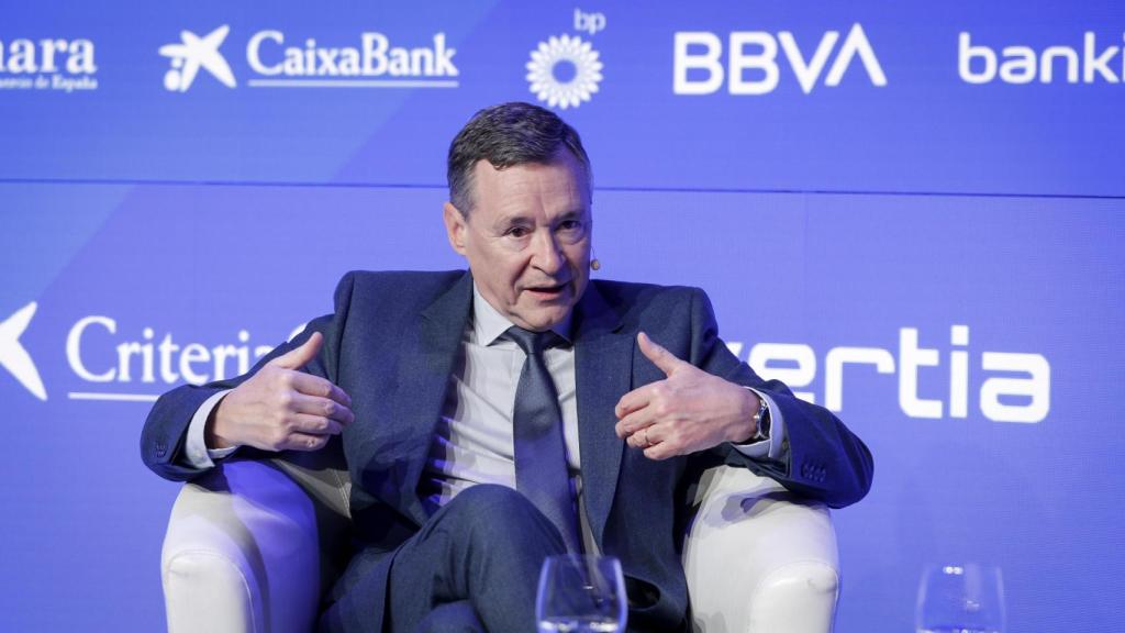 Ángel SImón, consejero delegado de CriteriaCaixa, durante su intervención en Wake Up, Spain!