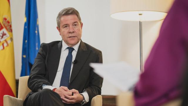 Emiliano García-Page durante la entrevista concedida a EL ESPAÑOL para el Foro Económico Wake Up, Spain!