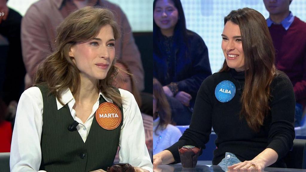 Marta Belmonte y Alba Brunet en ‘Pasapalabra’.