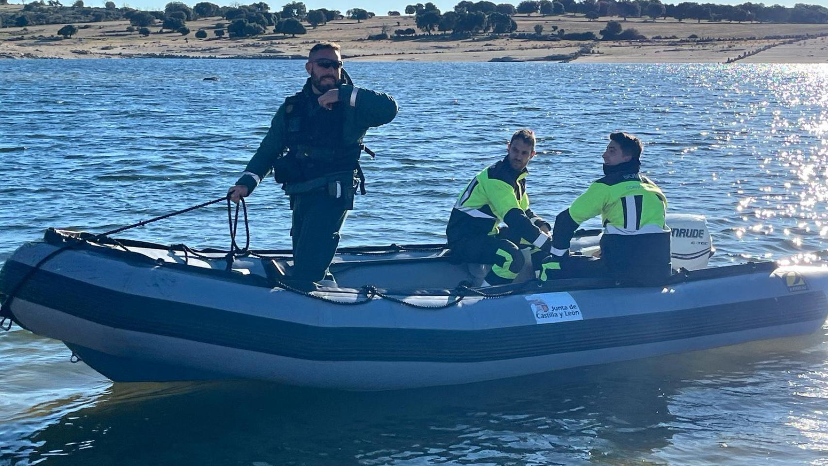 La Guardia Civil busca al hombre desaparecido en Arquillinos en el embalse de Zamora