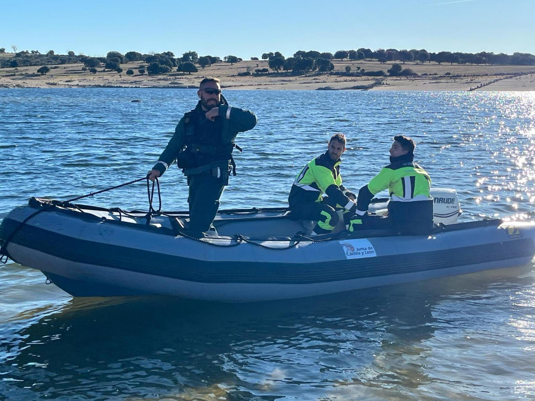 La Guardia Civil busca al hombre desaparecido en Arquillinos en el embalse de Zamora