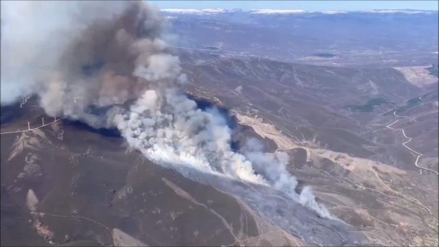 Incendio entre Zamora y Portugal