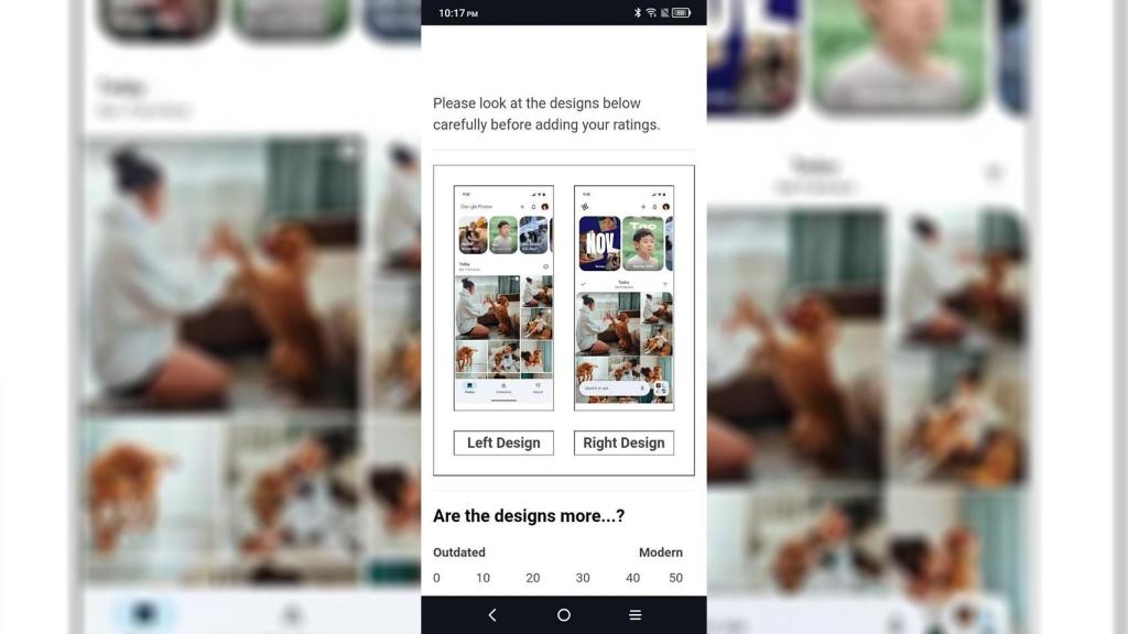 El nuevo diseño de Google Fotos a la derecha