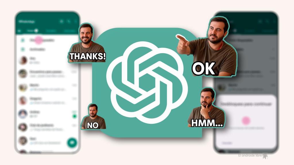 Imagen de stickers con ChatGPT y WhatsApp