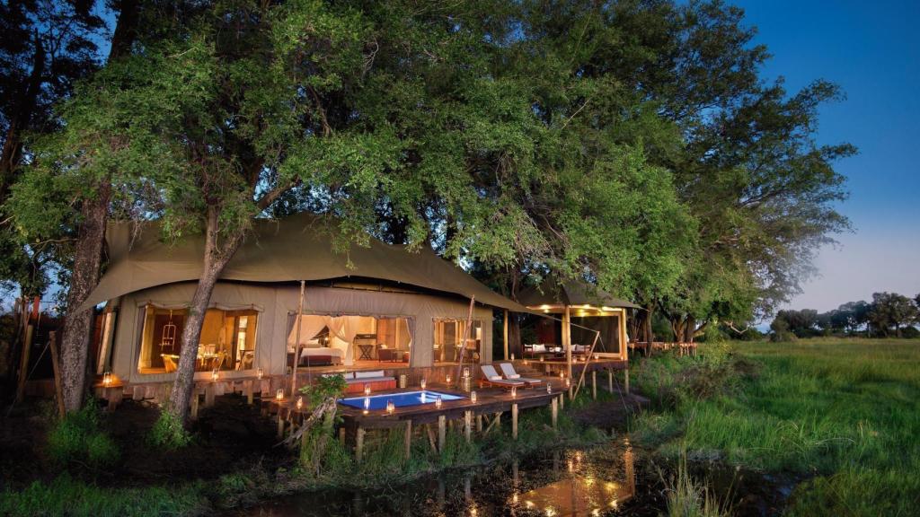 El Duba Plains Camp de Botswana.
