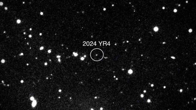 Imagen del asteroide 2024 YR4 tomada el 24 de febrero