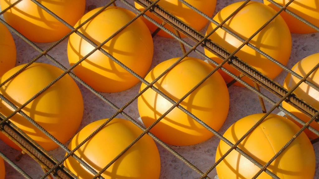 Las esferas de plástico de BubbleDeck