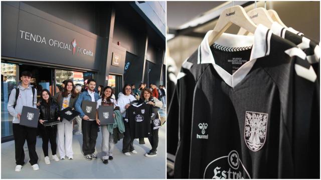 Furor por la camiseta negra del Celta.