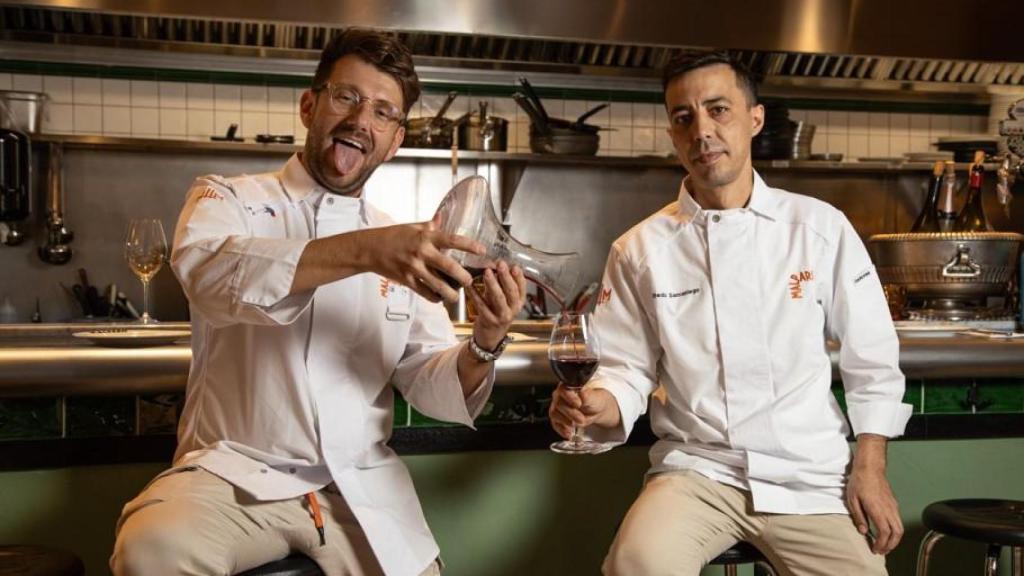 Leo, propietario y Alfredo, chef de Malparit.
