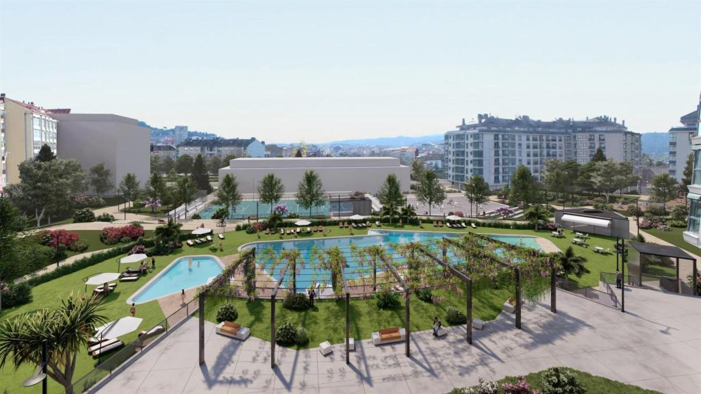 Proyecto del nuevo parque de Canedo, en Ourense