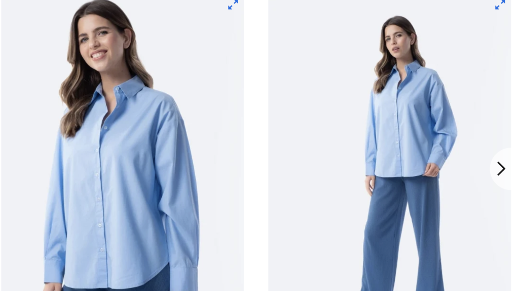 Camisa tipo oxford de manga larga.