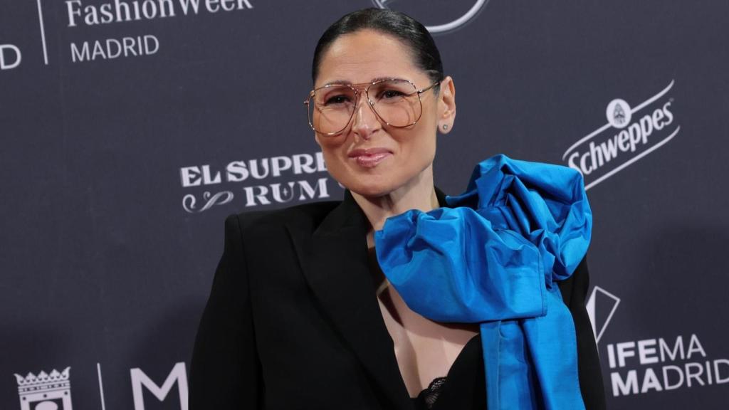 Rosa López en un acto público.