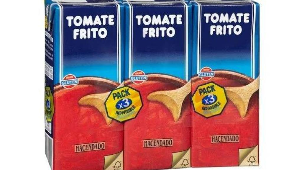 El tomate frito de marca blanca de Hacendado.