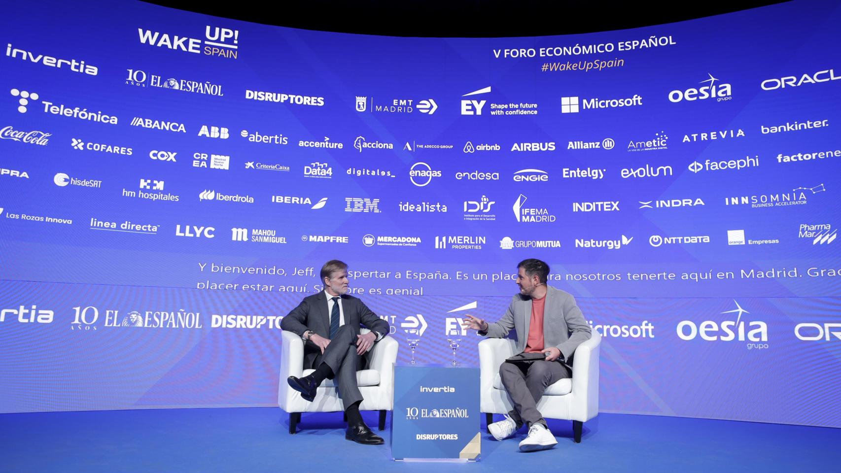 Jeff Bullwinkel, VP & Deputy general counsel, Corporate External & Legal Affairs  Microsoft EMEA, durante su conversación con Javier Arnau, redactor jefe de Disruptores;