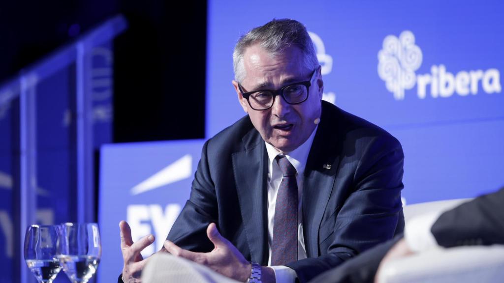 El consejero delegado de Finanzauto, Nicola Fovini, durante su intervención en el Wake Up Spain! 2025