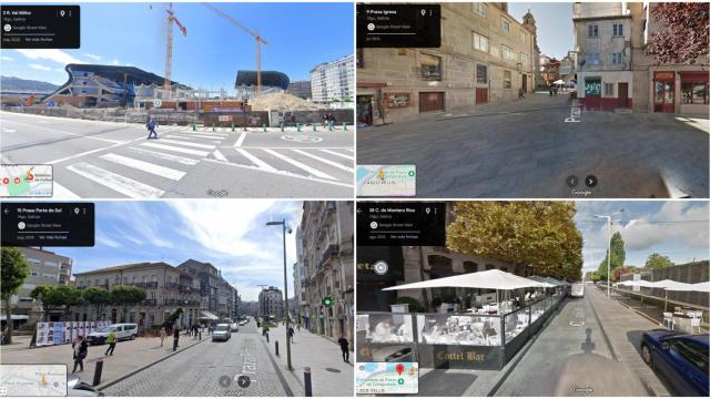 Algunas de las zonas desactualizadas en Google Maps en Vigo.