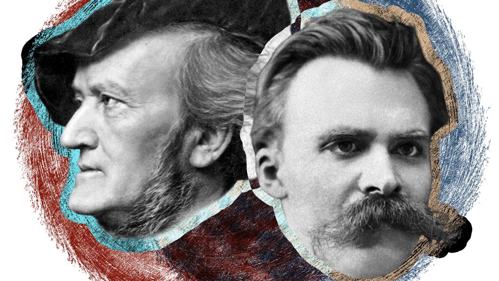 Richard Wagner y Friedrich Nietzsche. Diseño: Rubén Vique