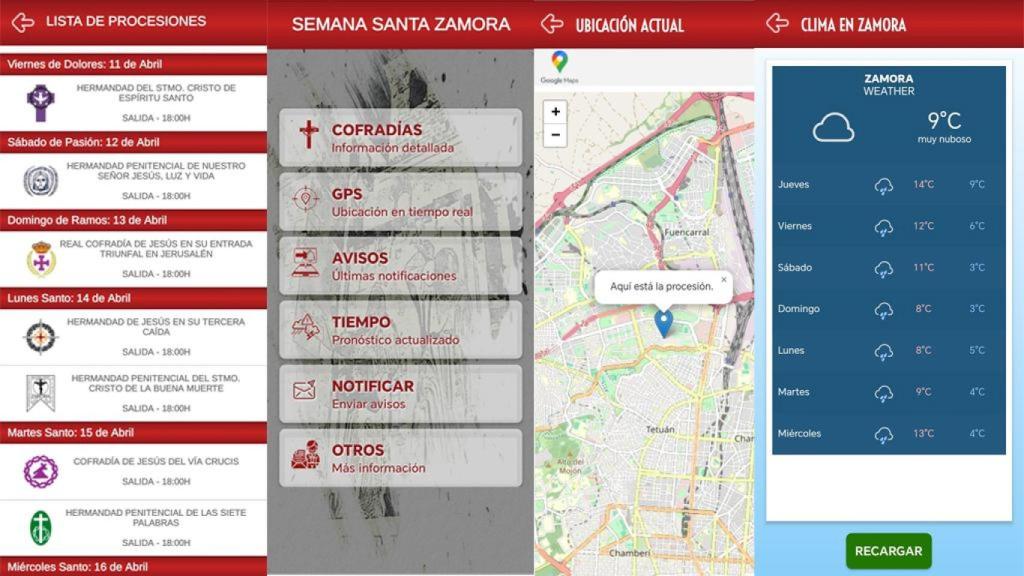 Así es la nueva aplicación de la Semana Santa de Zamora