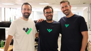 De izquierda a derecha, Joaquín Fernández, Álvaro Falcones y Enrique García, los tres fundadores de TaxDown.