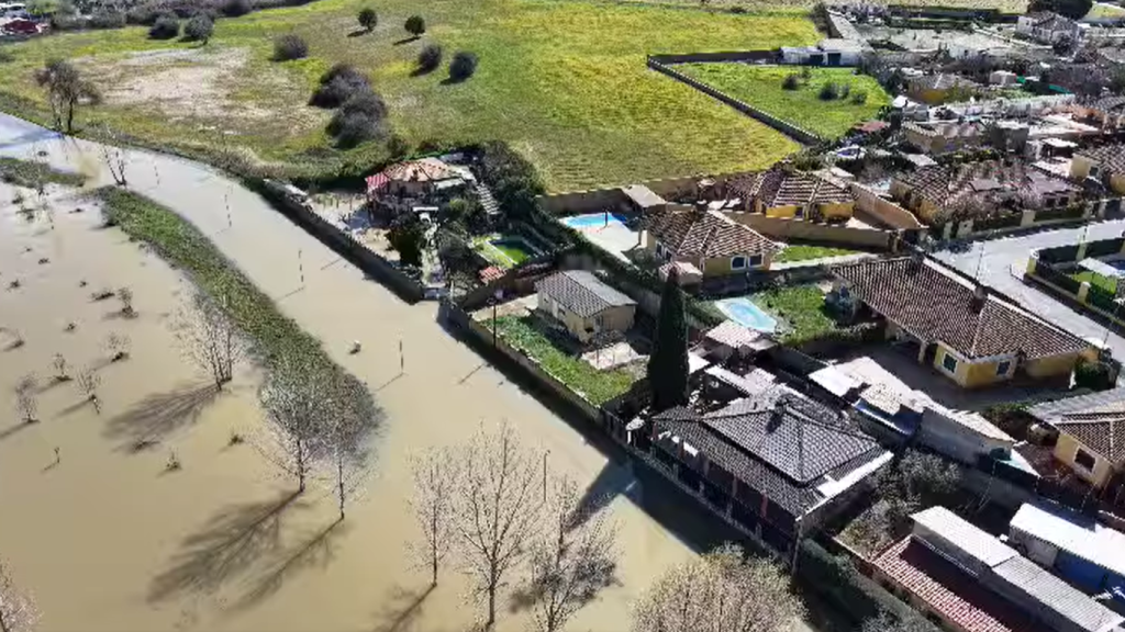 Inundaciones en Escalona. Foto: Ayuntamiento.