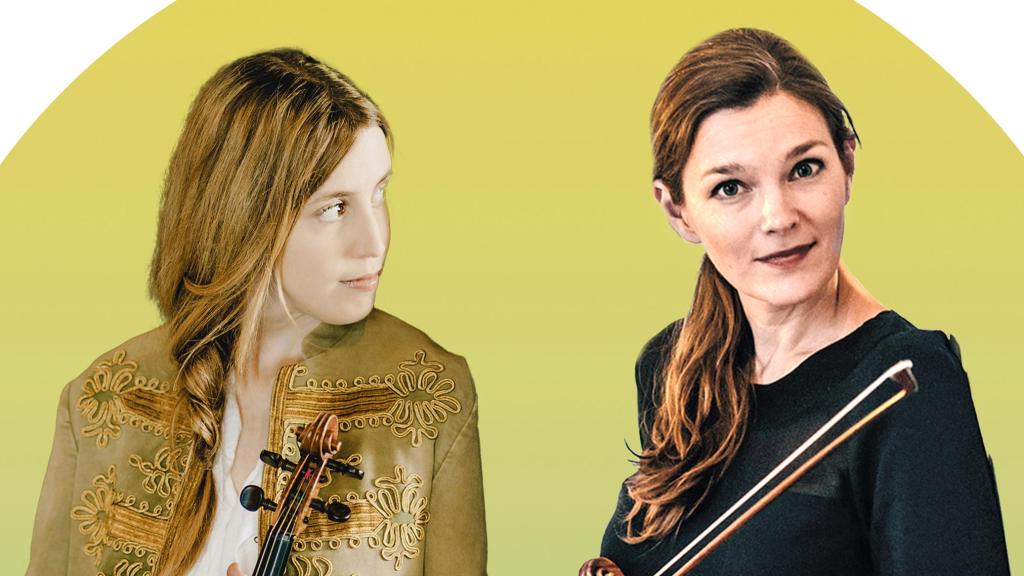 Las violinistas Vilde Frang y Janine Jansen. Montaje: Rubén Vique