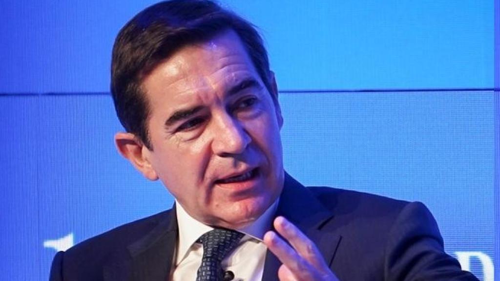 Carlos Torres, presidente de BBVA, y Josep Oliu, su homólogo en Sabadell, durante su intervención en Wake Up, Spain!