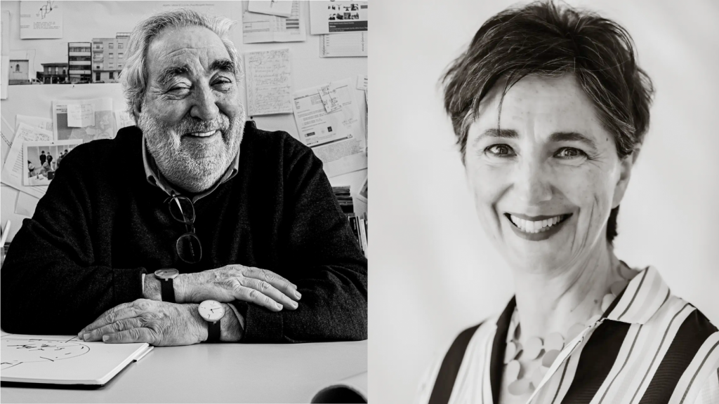 Eduardo Souto de Moura y Belén Moneo.