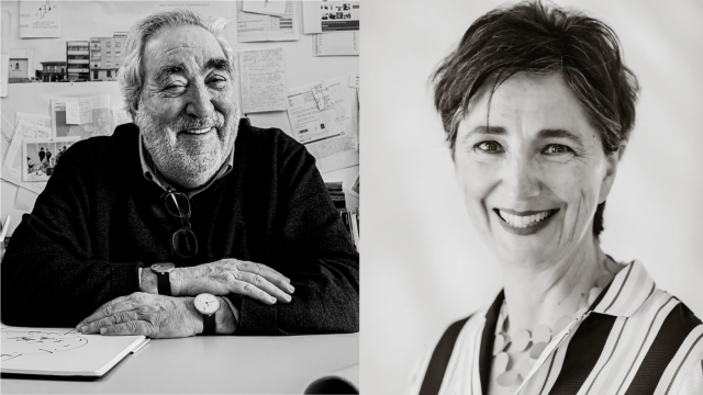 Eduardo Souto de Moura y Belén Moneo.