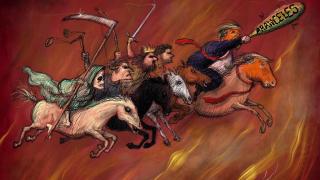 Donald Trump, el quinto jinete del Apocalipsis.