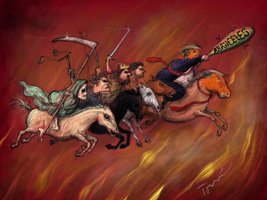 Donald Trump, quinto jinete del Apocalipsis.