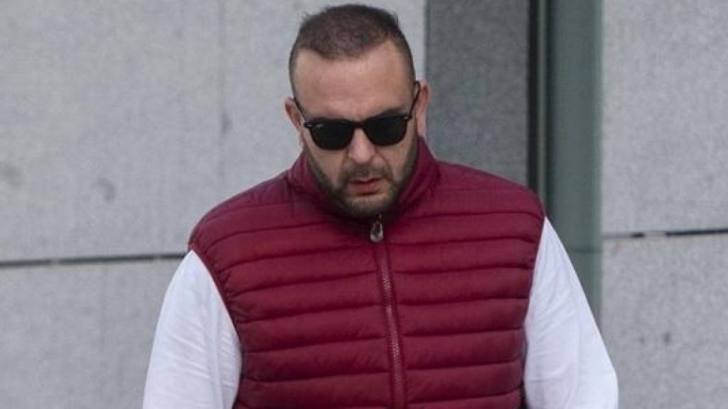 Carlos del Castillo, testaferro de Carmen Pano, a su llegada a la Audiencia Nacional.