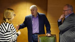 José Miguel Basset, este martes en la comisión de la dana de la Diputación. Ana Escobar /EFE