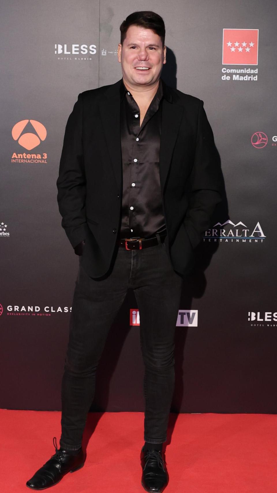 Lucas, en la alfombra roja de la gala Lifestyle On & Show Business TV, el pasado noviembre.