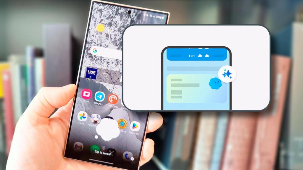 Samsung Galaxy S24 Ultra con la imagen de Now Brief