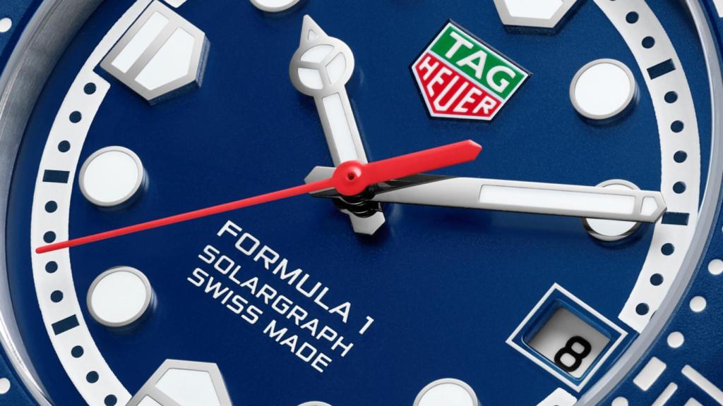 La esfera del TAG Heuer Formula 1 Solargraph