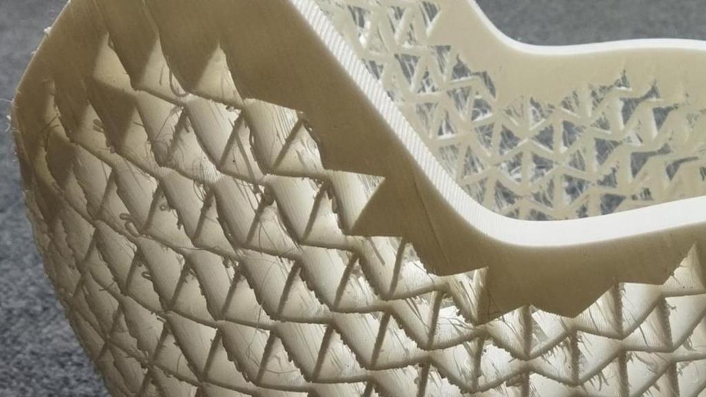 Prototipo del relleno de casco impreso en 3D