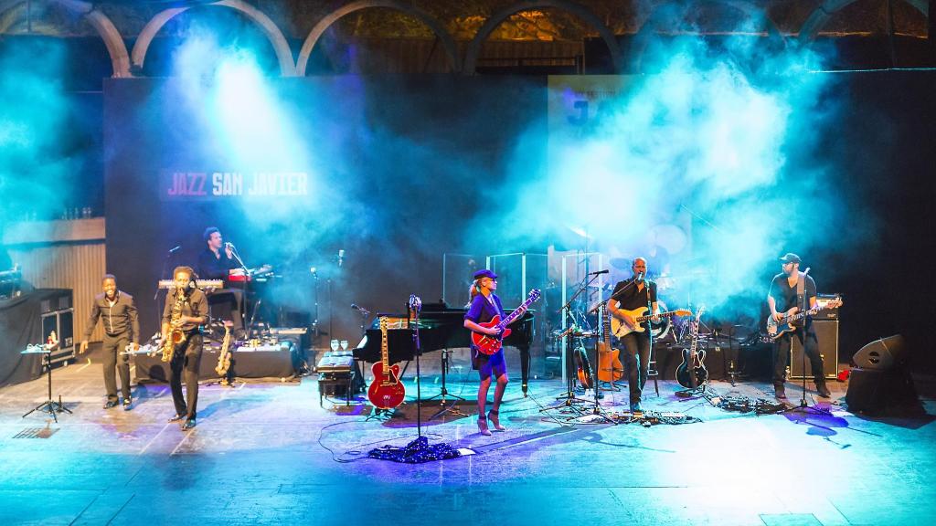 Una actuación de Melody Gardot en el Festival Internacional de Jazz de San Javier en 2016.