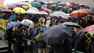 Lluvia en la Semana Santa de Ávila.
