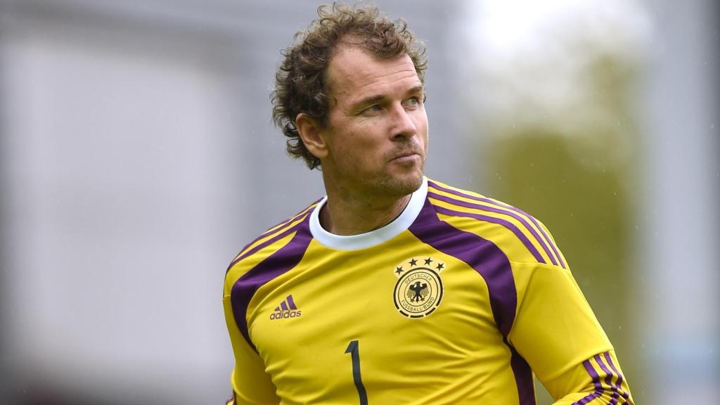 Jens Lehmann, durante un partido con la selección alemana
