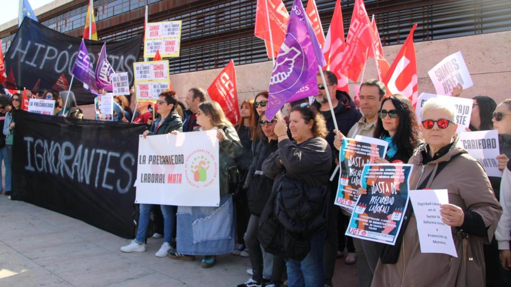 Protesta en Toledo. Foto: Sindicatos.