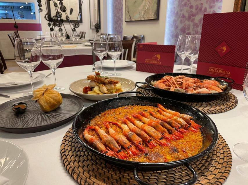 Arroces del restaurante Artabria.