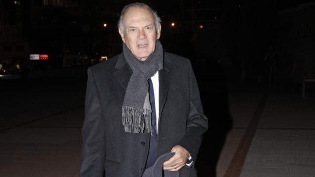 Pedro Piqueras acudiendo a un acto.