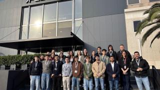 Imagen de los estudiantes durante su visita.