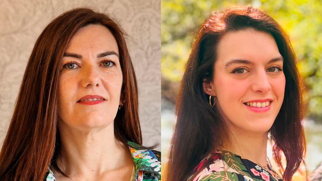 Ledicia Costas, a la izquierda, y Marina Aguirre