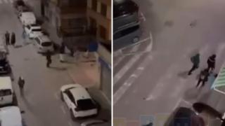 Una banda de jóvenes en el Pati Fosc.