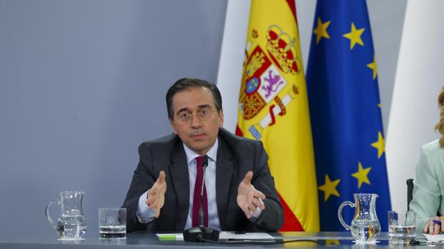 El ministro de Exteriores, José Manuel Albares, este martes en la rueda de prensa tras el Consejo de Ministros.