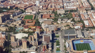 Imagen del barrio del distrito Universidad de Zaragoza, desde arriba.