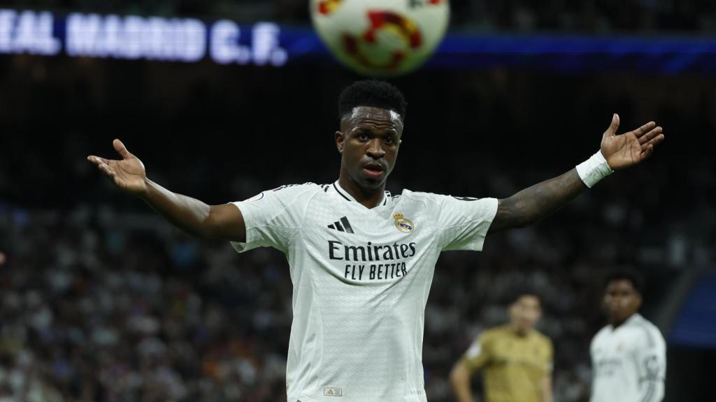 Vinicius, en el partido de Copa del Rey ante la Real Sociedad.