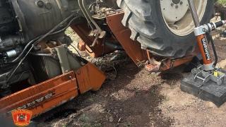 Imagen del tractor siniestrado.