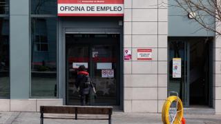Una oficina de empleo, en Madrid.
